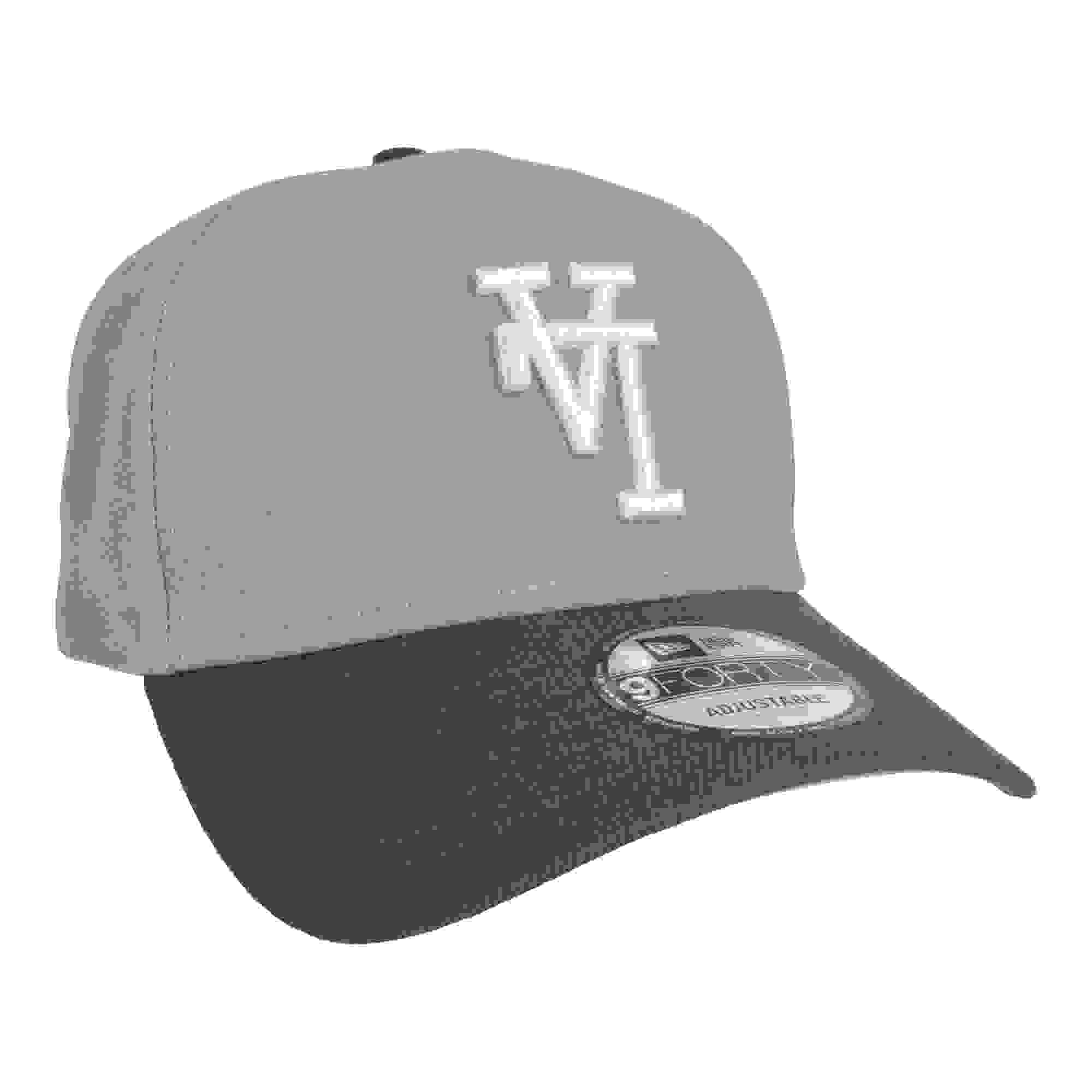 New Era Los Angeles Dodgers 9FORTY A-Frame Upside Down Logo Grey Snapback Hat
